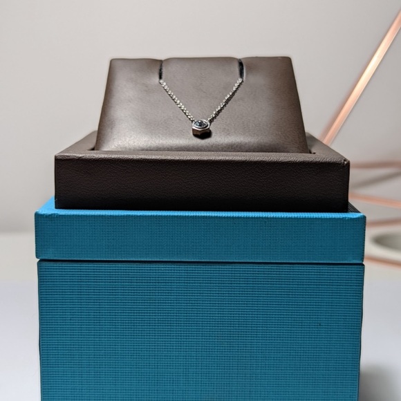 Maison Birks Aquamarine and Silver Pendant Necklace - Picture 4 of 7